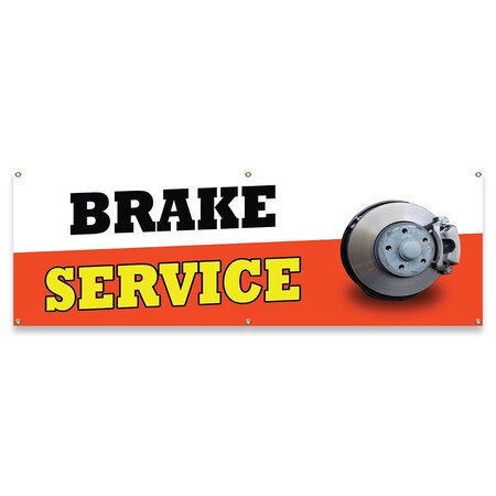Signmission Brake Service Banner Concession Stand Food Truck Single Sided B-72-30024